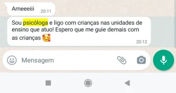 Depoimento de professora sobre o método